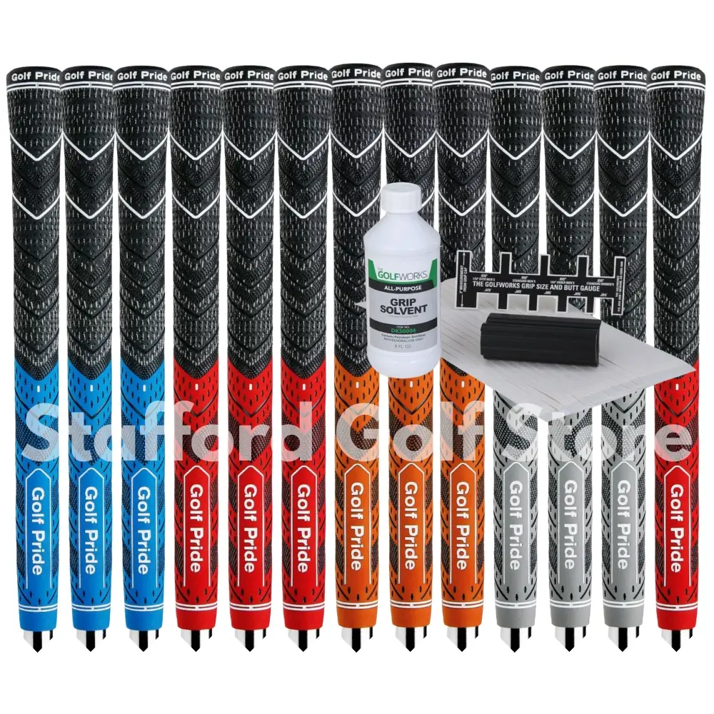 Golf Pride MCC Plus 4 Golf Club Grips Standard or Midsize (13pcs) + Golf Regripping Kits